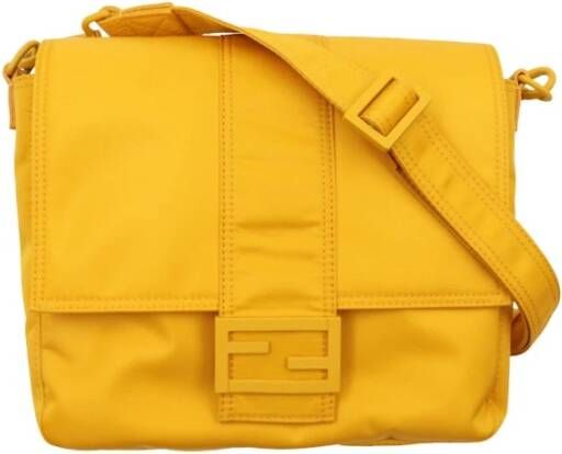 Fendi Baguette messenger bag , Geel, Dames