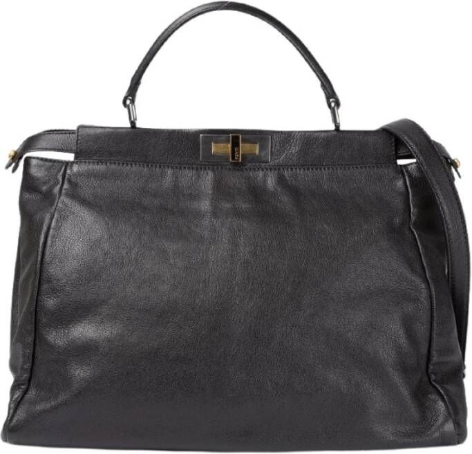Fendi Vintage Pre owned Fendi Large Peekaboo Bag , Zwart, Dames