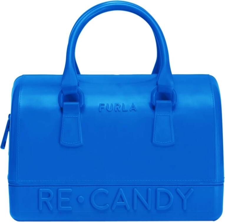 Furla Candy Boston Bag S , Blauw, Dames