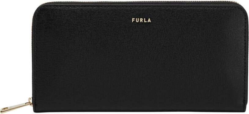 Furla Ritsportemonnees Babylon Xl Zip Around Zwart