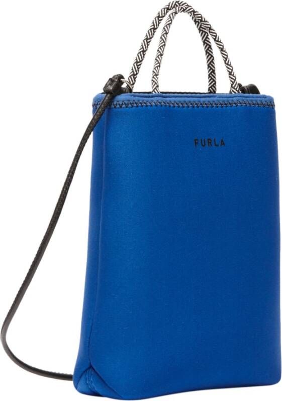 Furla Gember verticale crossbody s , Blauw, Dames