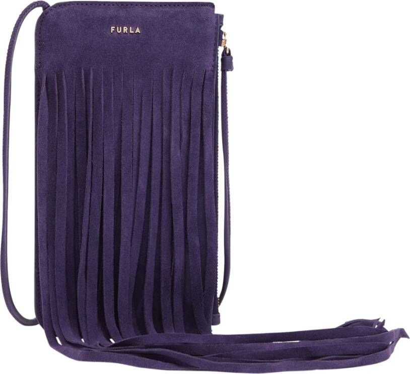 Furla Babylon Vertical Crossbody Bag XL , Paars, Dames
