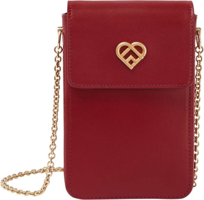 Furla My Joy Vertical Crossbody Bag L , Rood, Dames