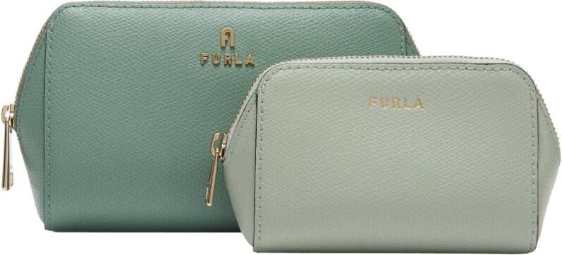Furla Camelia Cosmetic Case M , Groen, Dames