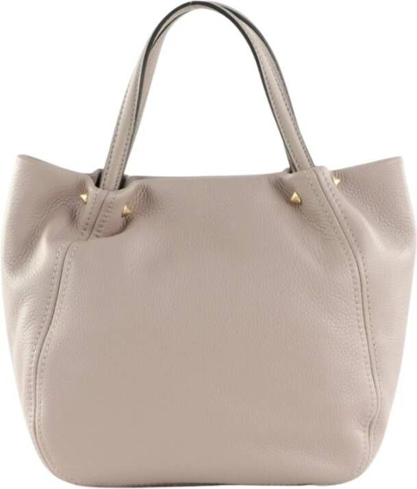 Gianni Chiarini Hand of dubbelhandige schouder shopper met BS8464GRN 1076 studs , Beige, Dames