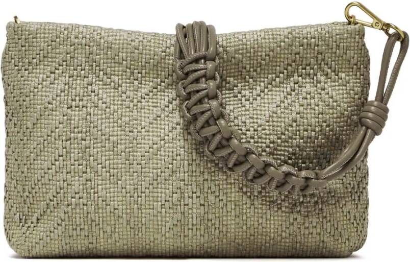 Gianni Chiarini Borsa Pelle E Tessuto , Groen, Dames