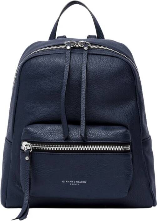 Gianni Chiarini Zaino in Pelle , Blauw, Dames