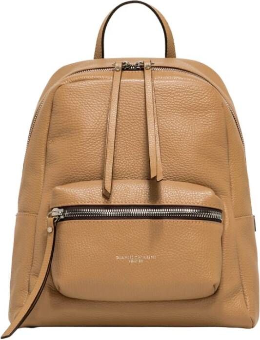 Gianni Chiarini Lederen rugzak , Bruin, Dames