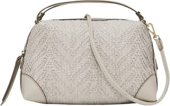 Gianni Chiarini Borsa Pelle E Tessuto , Beige, Dames