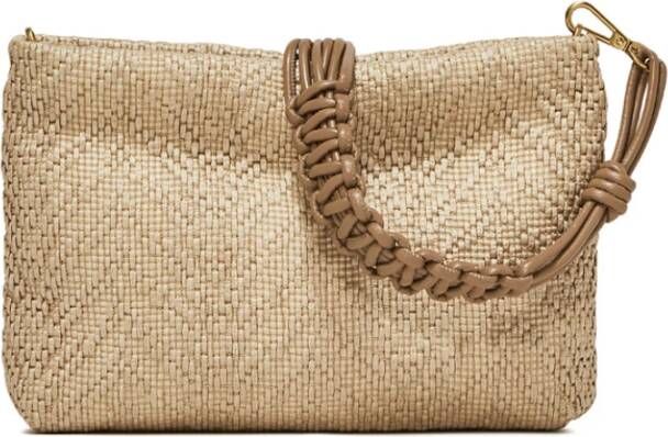 Gianni Chiarini Borsa Pelle E Tessuto , Beige, Dames