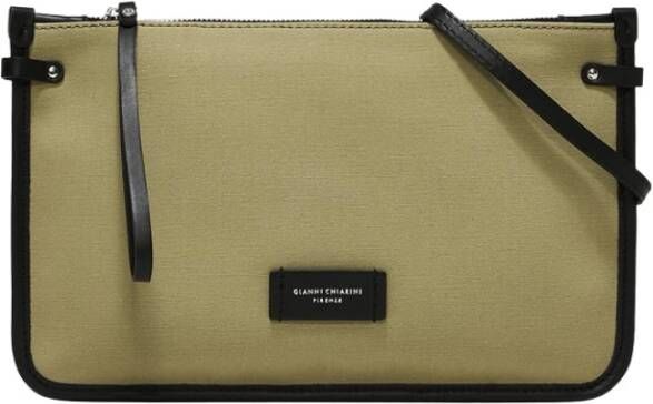 Gianni Chiarini Borsa Pelle E Tessuto , Groen, Dames