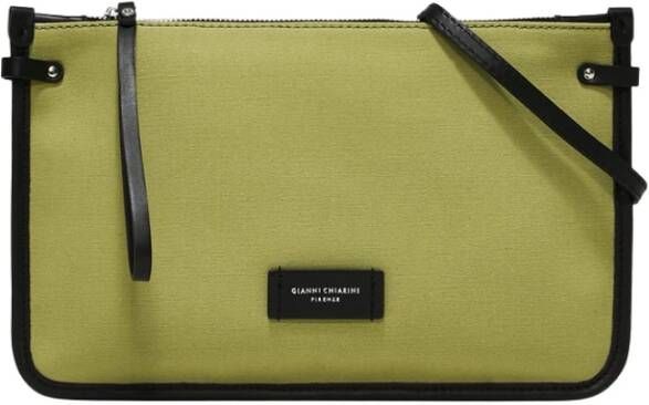 Gianni Chiarini Borsa Pelle E Tessuto , Groen, Dames