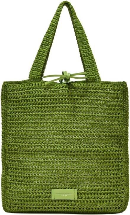 Gianni Chiarini Borsa in Pelle E Tessuto , Groen, Dames
