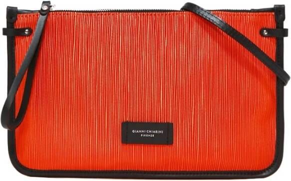Gianni Chiarini Borsa Pelle E Tessuto , Oranje, Dames