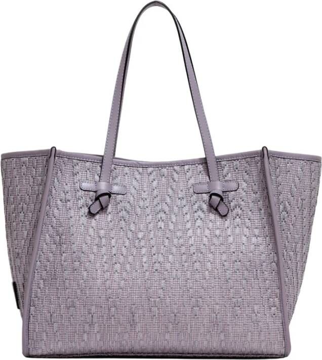 Gianni Chiarini Borsa Tessuto E Pelle , Paars, Dames