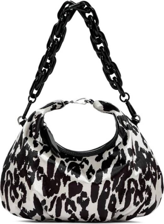 Gianni Chiarini Borsa Pelle E Tessuto , Zwart, Dames