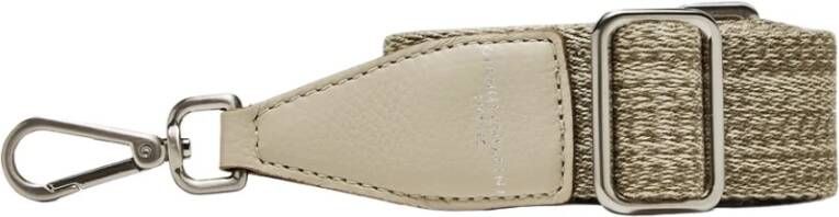 Gianni Chiarini Tracolla Nastro E Pelle Da , Beige, Dames