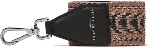 Gianni Chiarini Tracolla Tessuto E Pelle Da , Paars, Dames