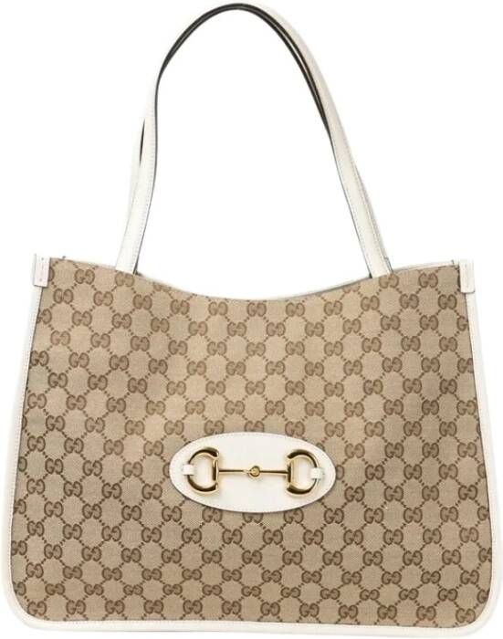Gucci Vintage Voldoende schoudertassen , Beige, Dames
