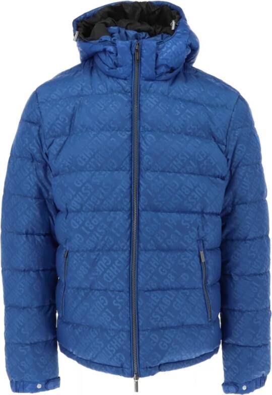 Guess Gewatteerde jassen Blauw Heren