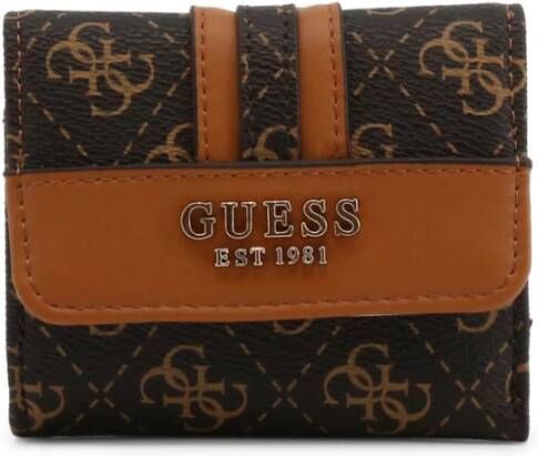 Guess Kasinta Slg Card & Coin Purse brown/cognac Dames portemonnee