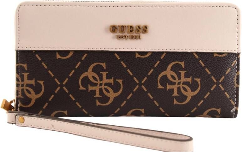 Guess Portefeuilles Kaarthouders , Beige, Dames