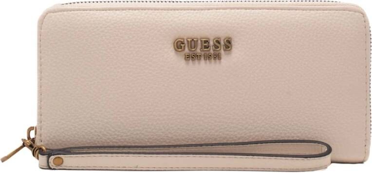 Guess Zed Slg Large Zip Around stone Dames portemonnee