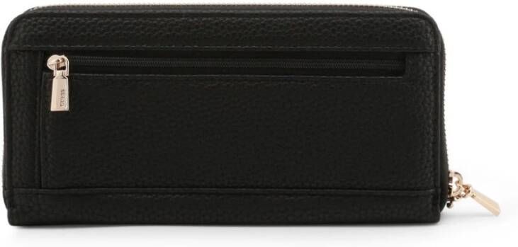 Guess Eco Brenton Slg Lrg Zip Around black Dames portemonnee