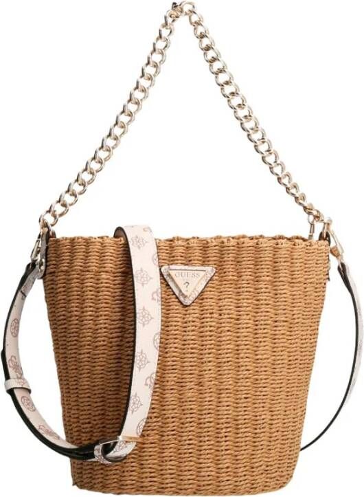 Guess Lilica Minitas Bucketmodel Raffia