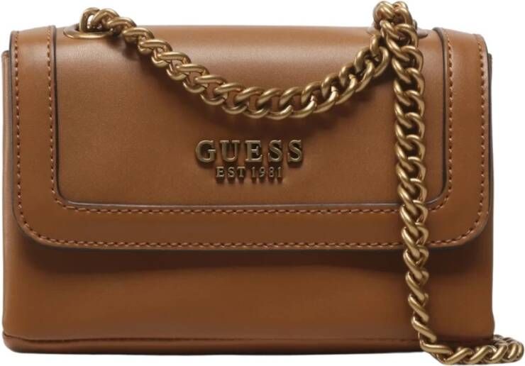 Guess Schoudertassen Bruin Dames