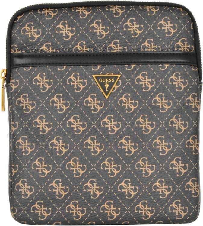 Guess Bruine Reportertas Vezzola Crossbody Flat