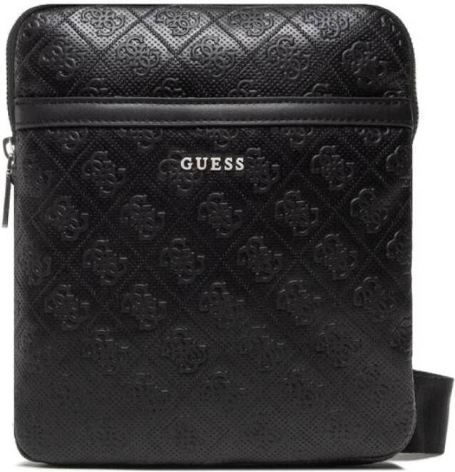 Guess Zwarte Schoudertas Escape Top Zip Crossbody Flat