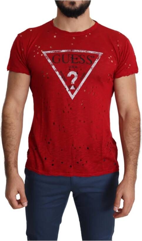 Guess Shirts Rood Heren