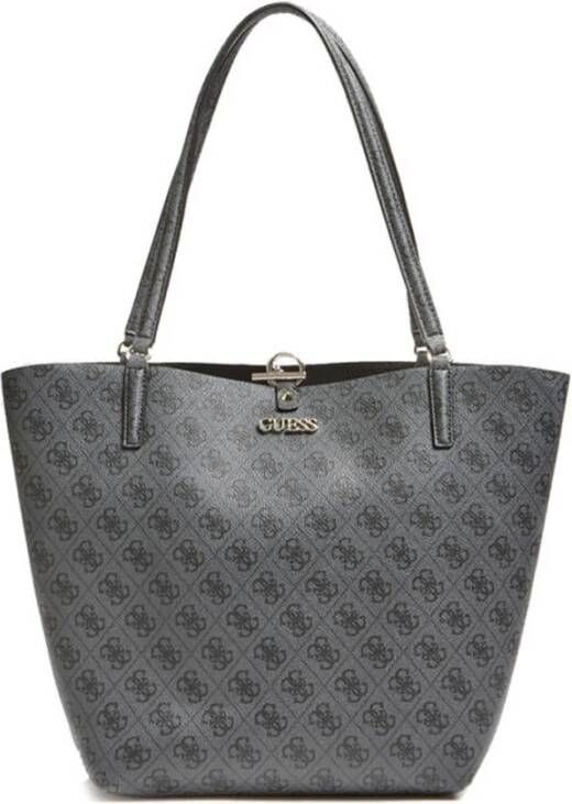 Guess Shopper Bag With 4G Logo Alba , Grijs, Dames