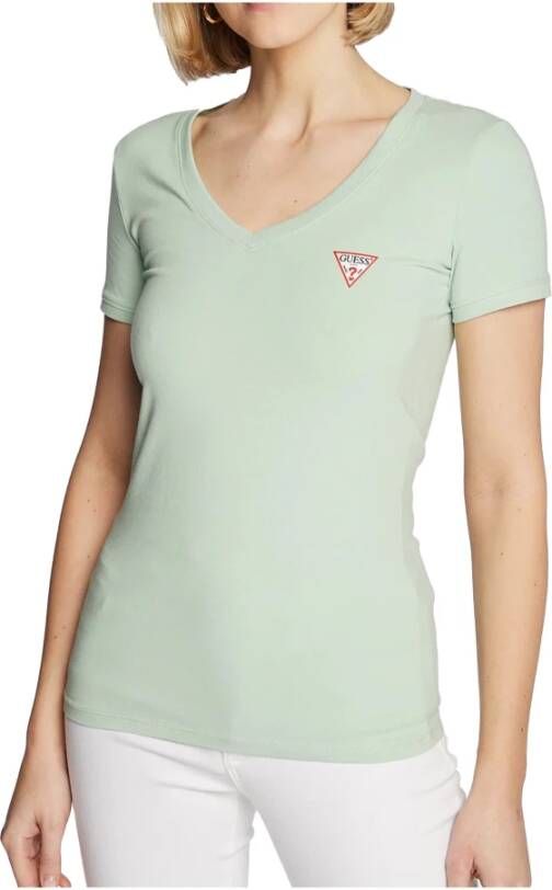 Guess T shirts Groen Dames
