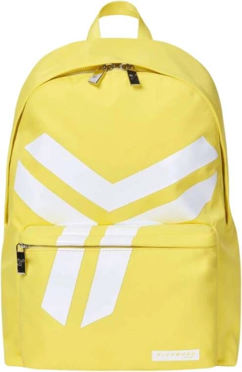 John Richmond SportsRugzak Met Logo Print , Geel, Heren
