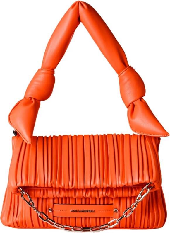 Karl Lagerfeld Tote Small Kushion Knotted Folded , Oranje, Dames
