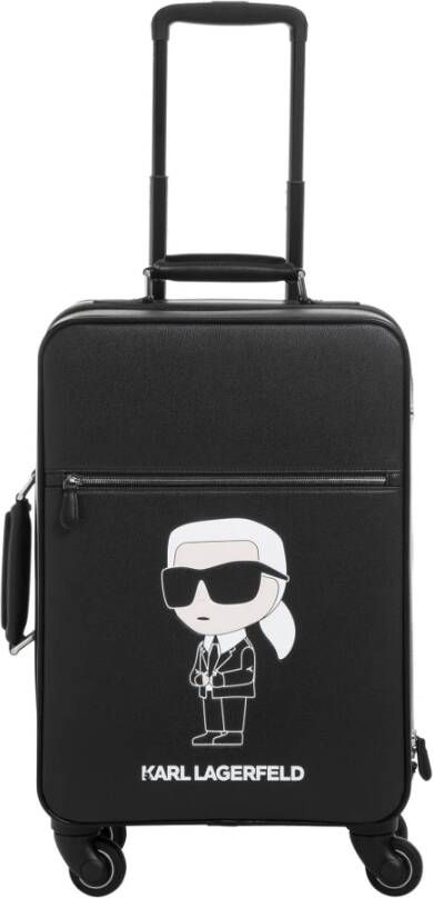 Karl Lagerfeld Trolley Ikonik 2.0 Coated Canvas , Zwart, Dames