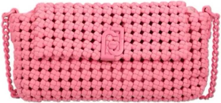 Liu Jo Borsa a tracolla con intreccio , Roze, Dames
