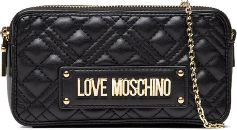 Love Moschino vrouwen cross body messenger schoudertas , Zwart, Dames