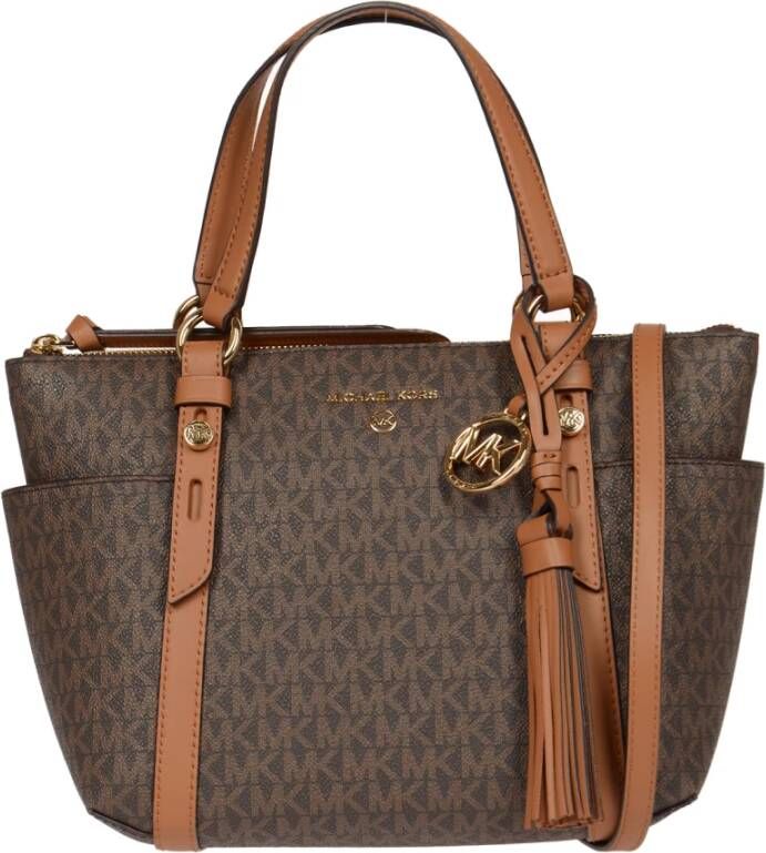 Michael Kors Handtas Sullivan Small Convertible Top Zip Tote Bruin