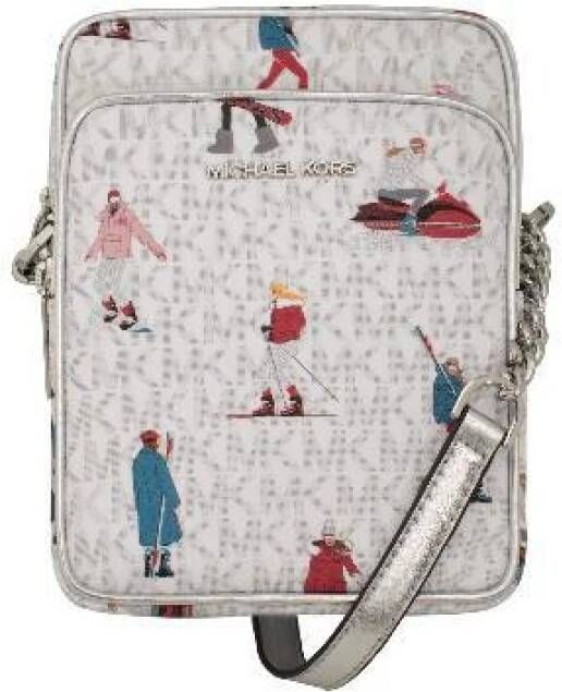 Michael Kors Jet Set Girls MD North South Chain Crossbody Bag Mk , Grijs, Dames