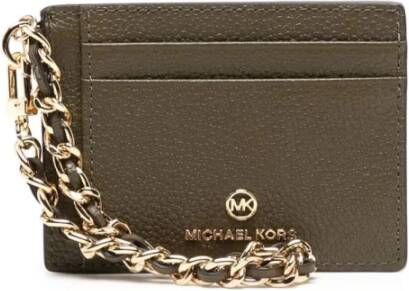 Michael Kors Michael Wallets Green , Groen, Dames