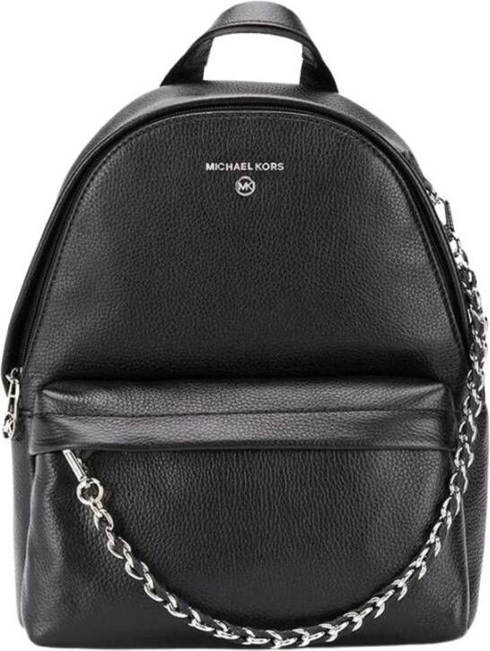 Michael Kors Slater Medium rugzak van leer met ketting detail