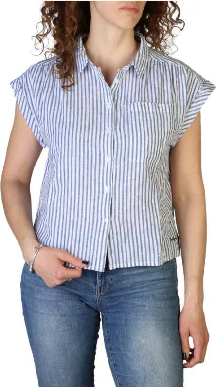 PATRIZIA PEPE Longsleeve shirts Blauw Dames