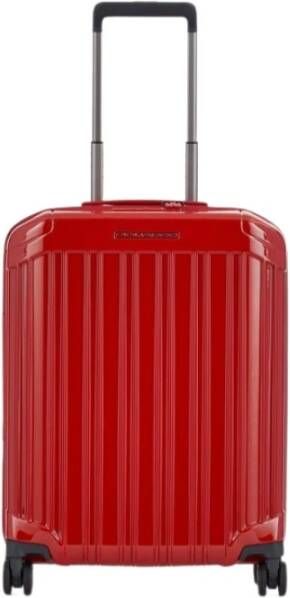 Piquadro Trolley Ultra Slim Vier Weemed Bv4425Pql , Rood, Unisex