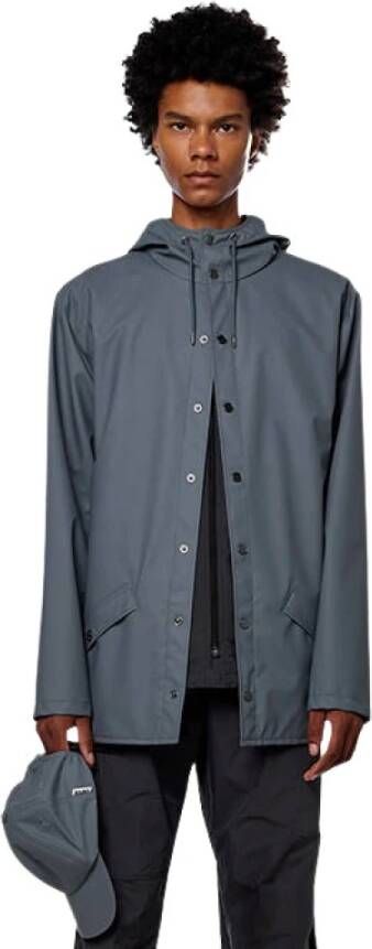 Rains Regenjas met klepzakken en capuchon