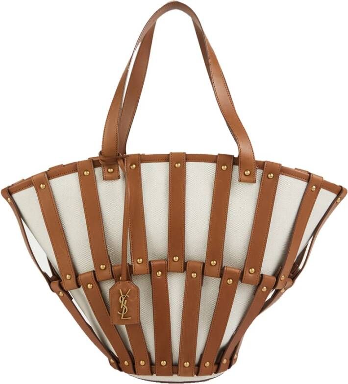 Saint Laurent Shoppers Beige Dames