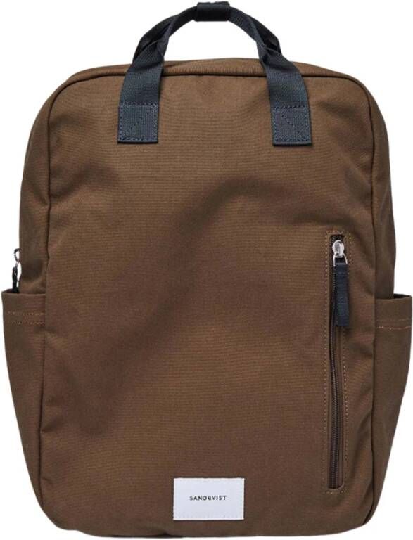 Sandqvist Knut Backpack olive with navy webbing backpack
