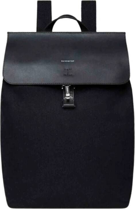 Sandqvist Laptop rugzak Alva Metal Hook 13 Inch Zwart